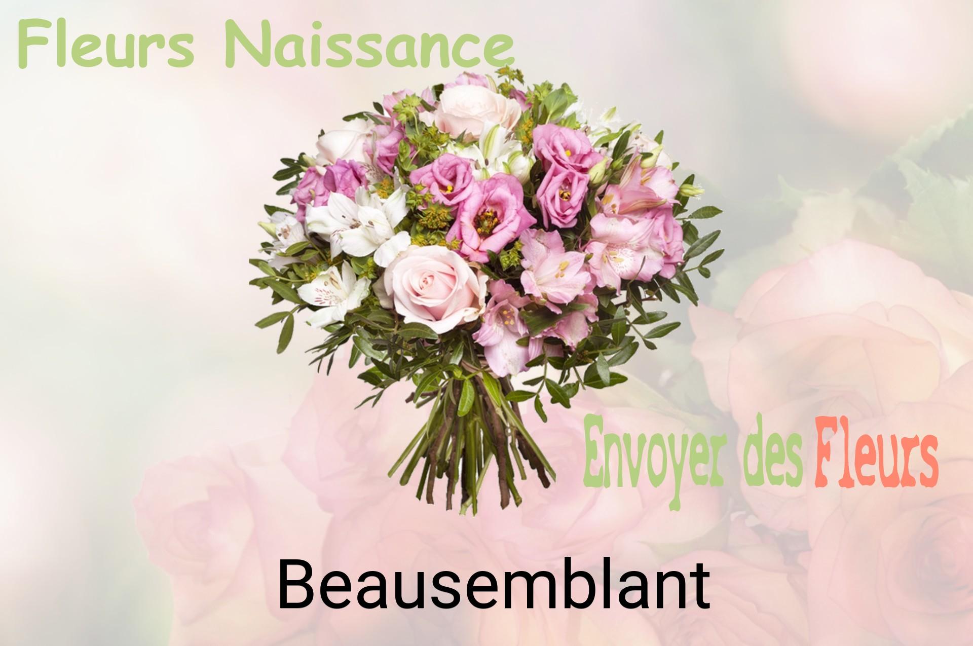 Bouquet de fleurs de naissance livré à Beausemblant